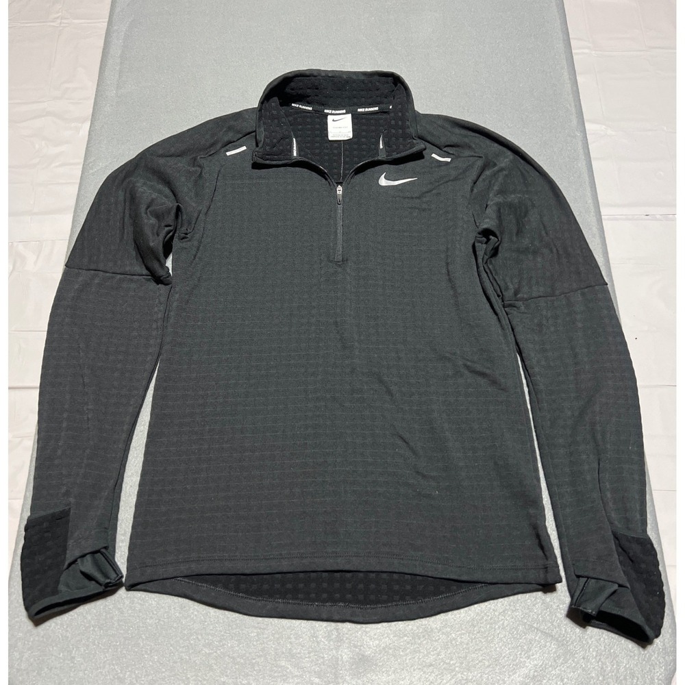 Nike Running Therma-FIT Element 1/2 Zip Black Pullover DM1171-010 Mens Small